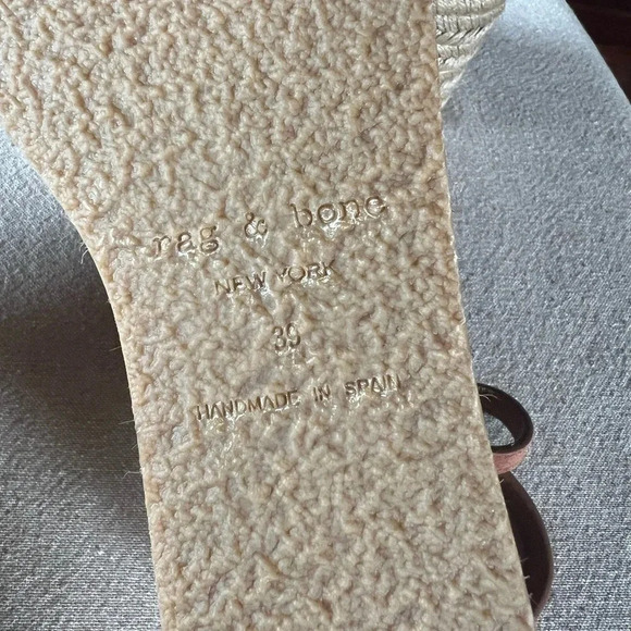Rag and Bone Hera Espadrille Platform Sandal NEW Size 39 US 9 - Picture 11 of 12